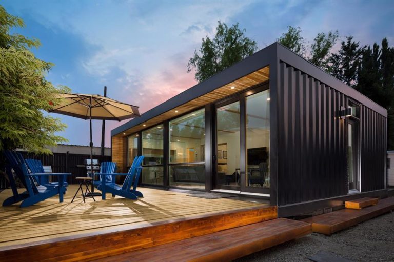 new england shipping container home construction